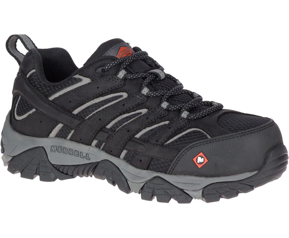 Merrell Hiking Shoes Black - Moab Vertex Vent Comp Toe Work - Womens 80ZDQOJTP
